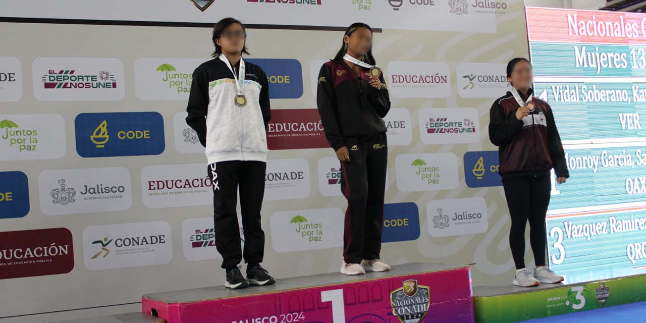 Sahara compartió el oro con Karla Vidal de Veracruz.