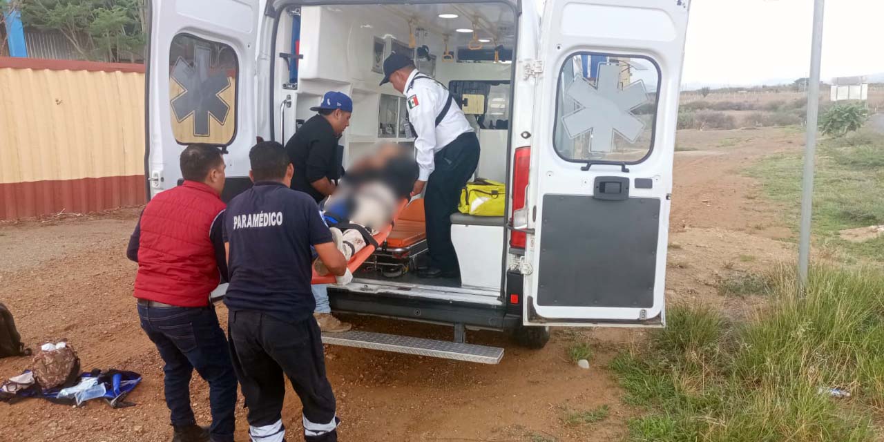 Debido a la gravedad de sus heridas, fue trasladado al Hospital Civil.