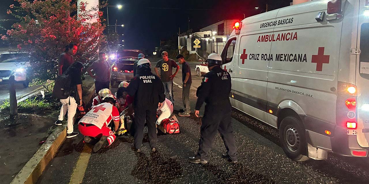 Carmen P., de 41 años, fue atendida en el lugar por paramédicos de la Cruz Roja.