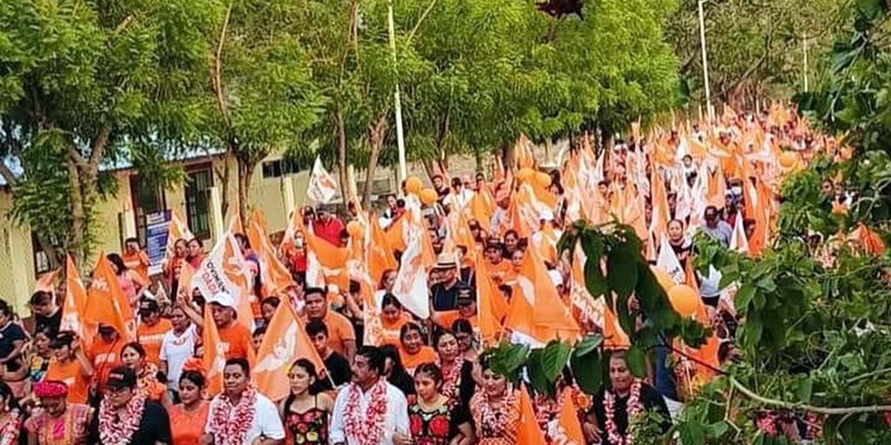 Foto: redes sociales // Crecimiento del partido naranja en Oaxaca.