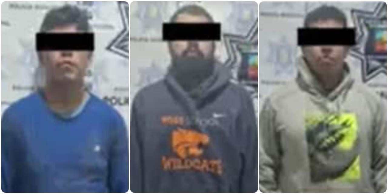 Los detenidos fueron identificados como Jorge R. T. E., David T. A. O., Leonel D. A. O. y Jorge G. M.