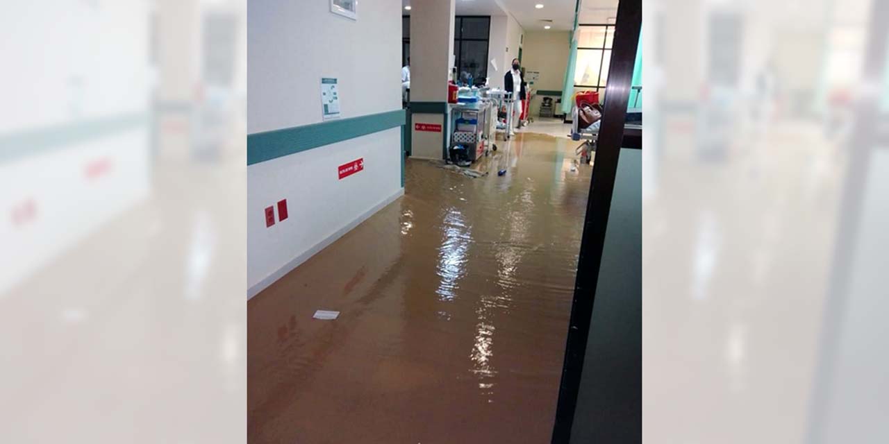 Foto: cortesía // Tras la fuerte lluvia de este jueves, el hospital reprogramó sus servicios.