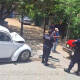 Fuerte choque entre auto y camioneta en Salina Cruz