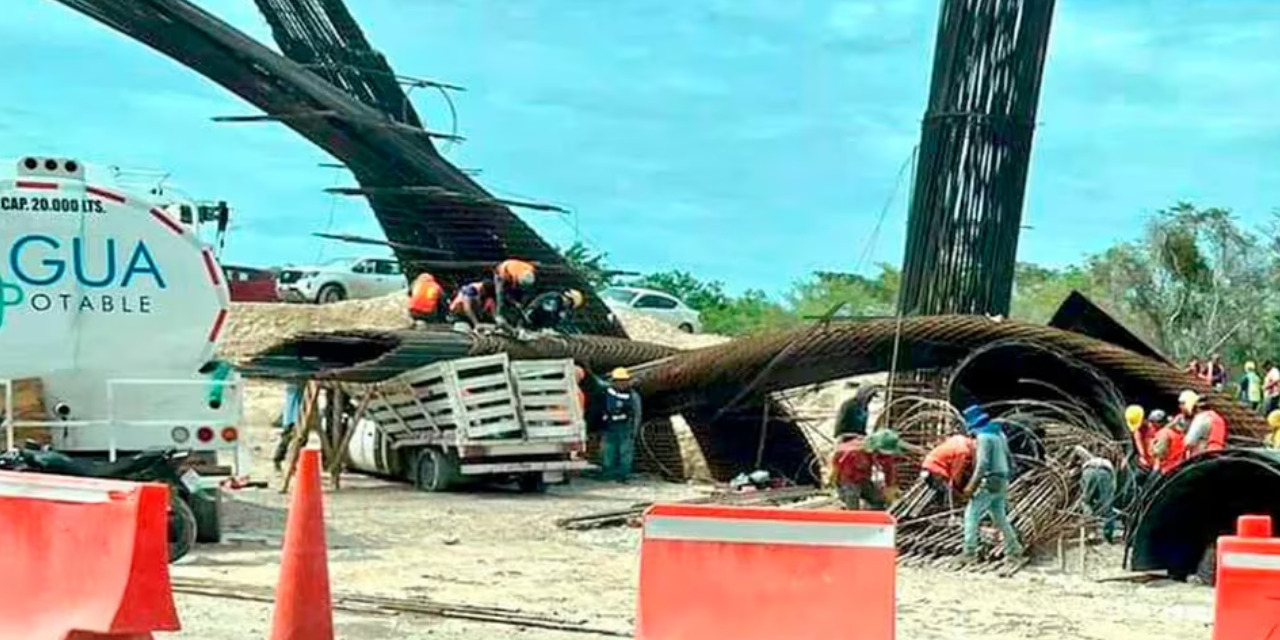 Desplome de puente del Tren Maya en Chetumal | El Imparcial de Oaxaca