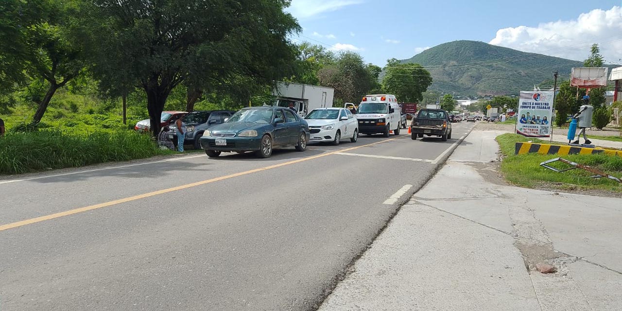 Daños y menor lesionada deja accidente.