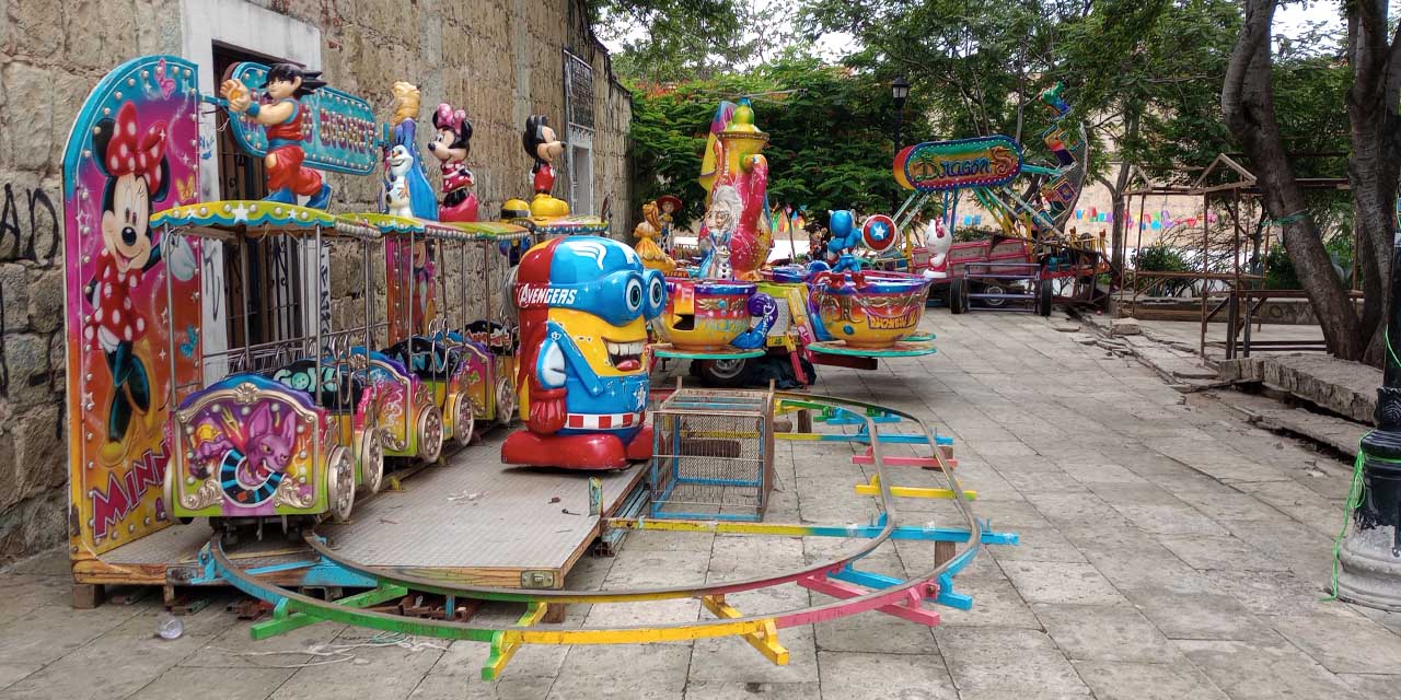 Foto: Adrián Gaytán // Daños causados por juegos mecánicos a la cantera del Carmen Alto.