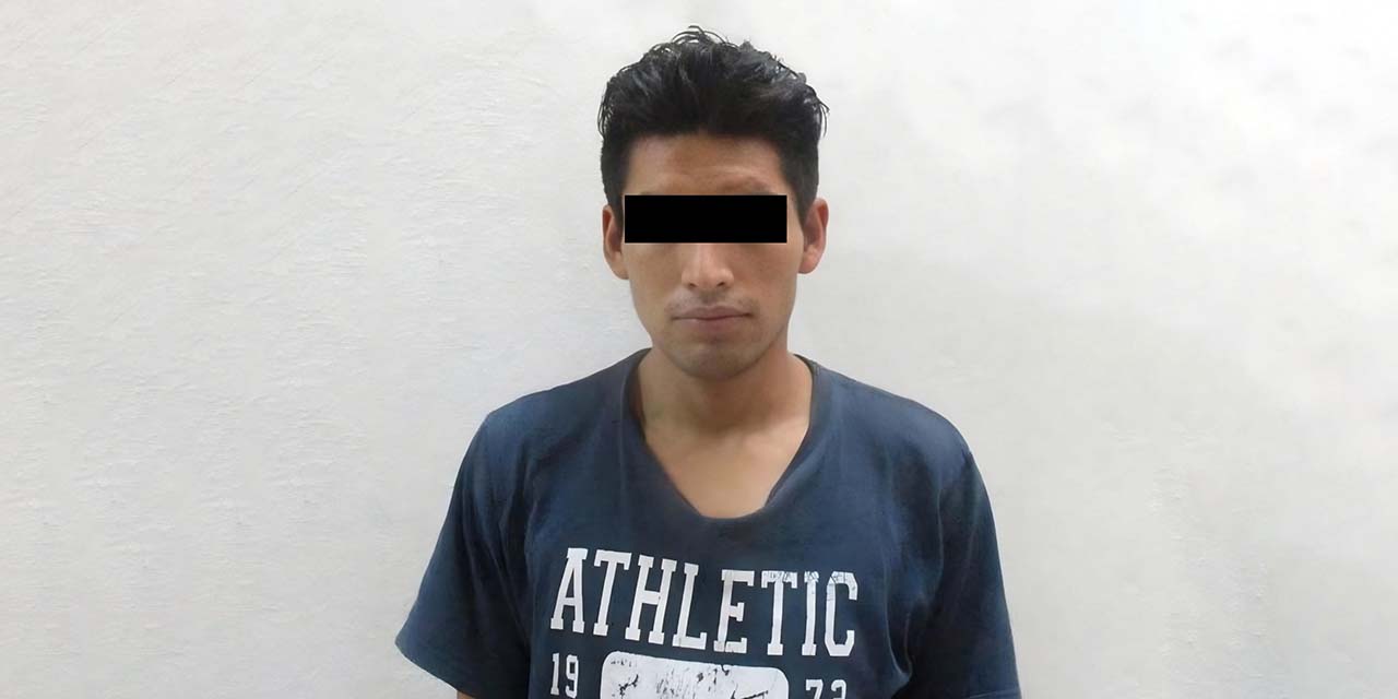 El presunto responsable dijo llamarse Jesús E. T. P., de 25 años.