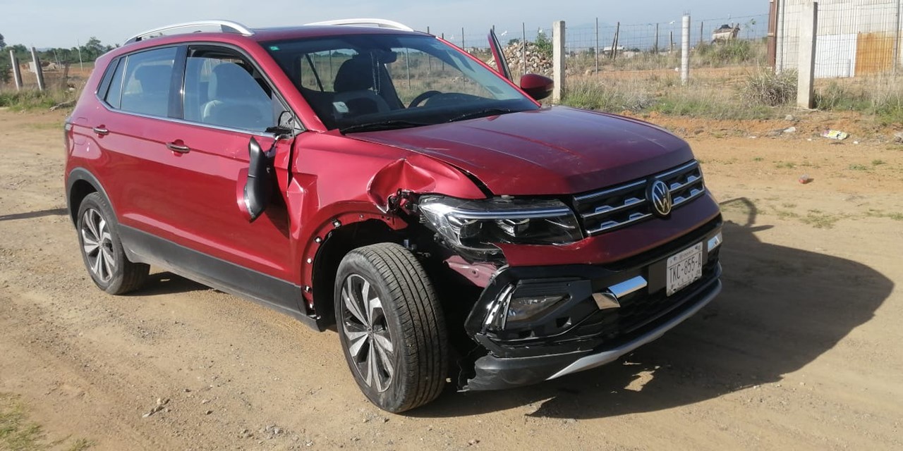 Sufren accidente en Ejutla de Crespo