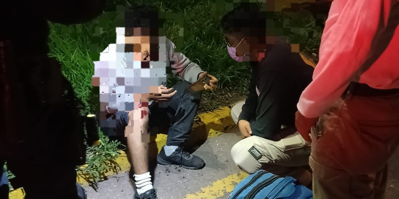 Se accidenta en su motocicleta