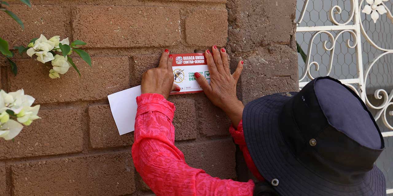 Foto: Luis Alberto Cruz // Refuerzan acciones de prevención contra el dengue en Valles Centrales.