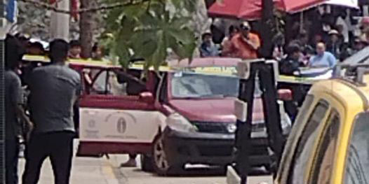 Ultiman a taxista a balazos en pleno centro de Ejutla de Crespo