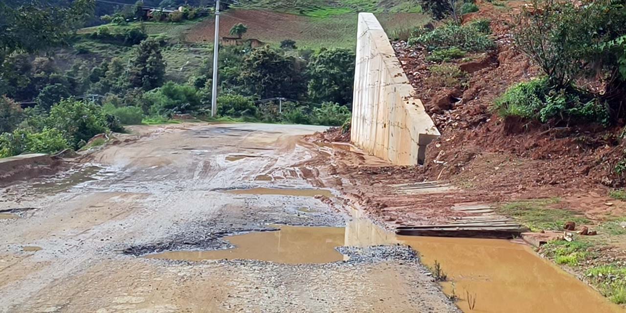 Foto: Andrés Carrera Pineda // Los enormes baches complican la circulación vial.