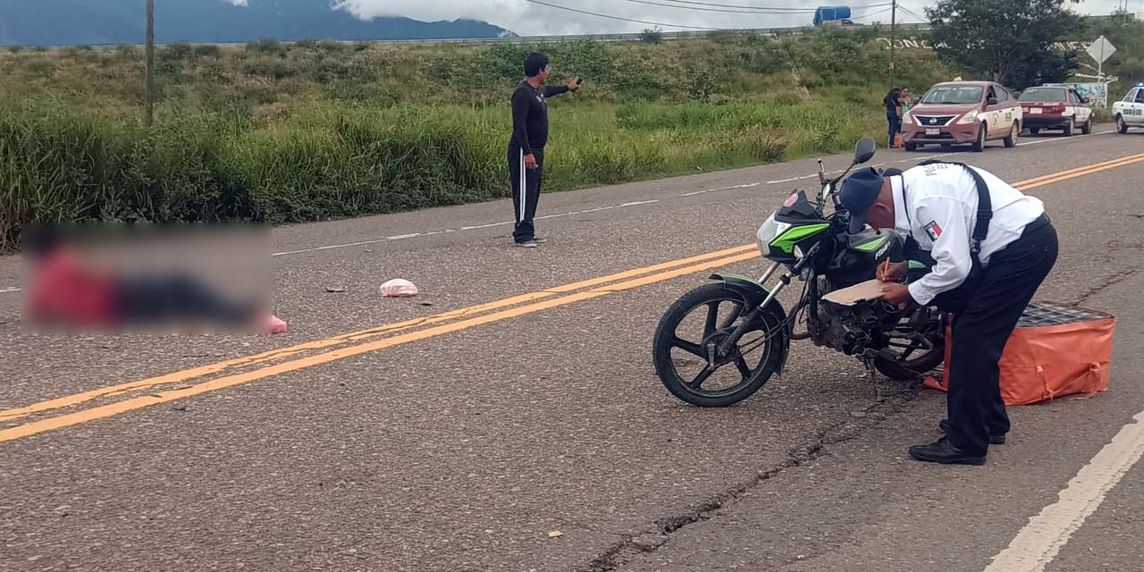 La motocicleta era conducida por el ciudadano Ángel L. de 24 años.