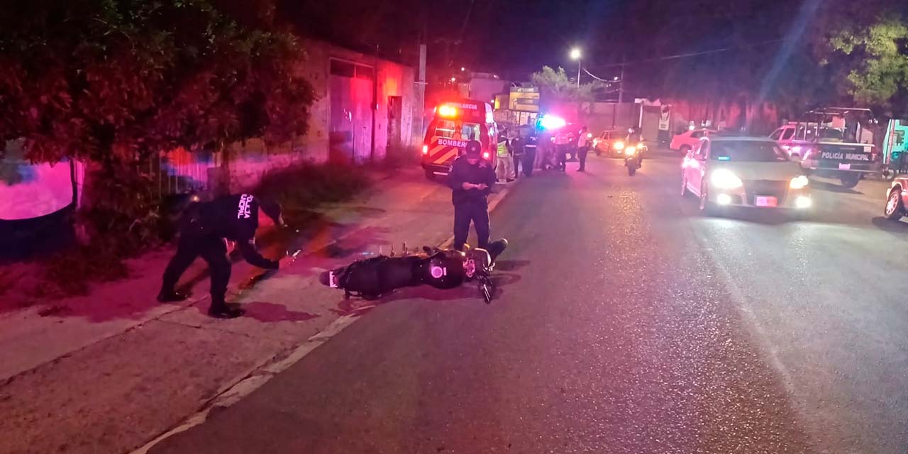 Sufren accidente  cuando viajan  en motocicleta