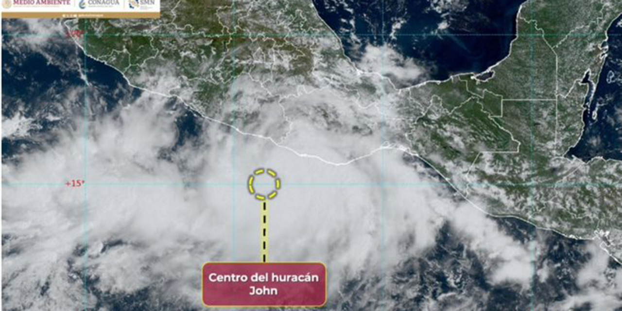John ya es huracán categoría 1; Conoce su trayectoria y dónde impactará