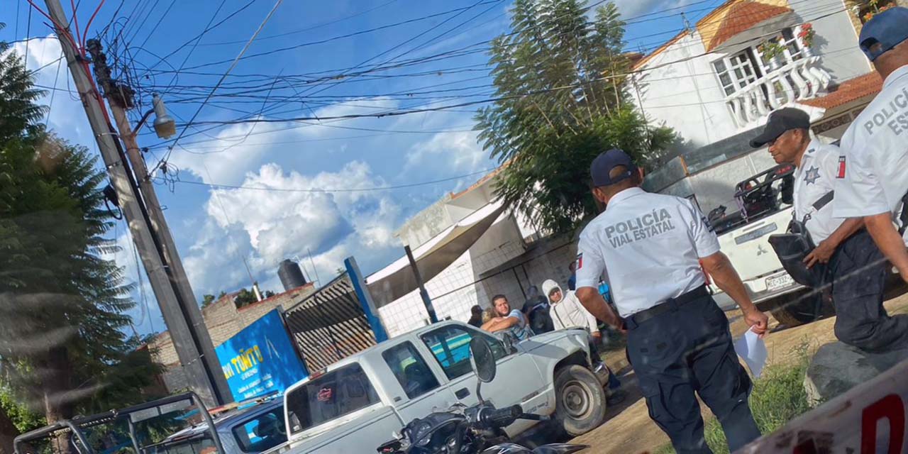La víctima fue identificada provisionalmente como Irving L. de Santa Lucía Ocotlán.