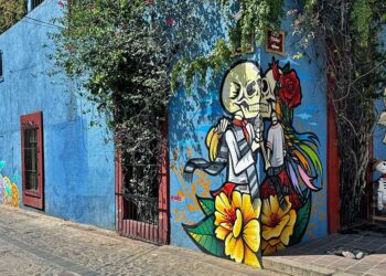 La calaca le da la vuelta a la esquina.