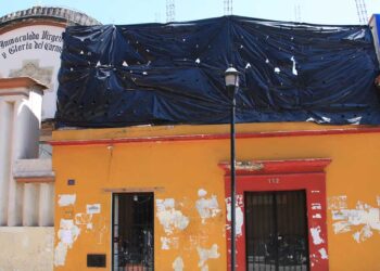 Foto: Adrián Gaytán // La edificación que debió haber sido demolida en Porfirio Díaz.