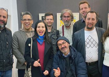 Fotos: cortesía // Artistas de Alemania que participan en la muestra, mexicanos y el embajador de México en Alemania y esposa.
