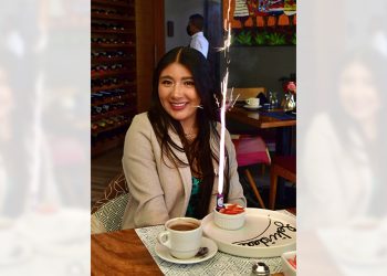 Foto: Rubén Morales // Brenda lució radiante en su cumpleaños.