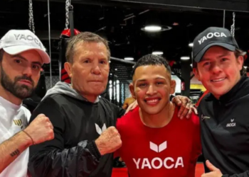 ¡Épico entrenamiento entre Julio César Chávez y ‘Lazy Boy’ Rodríguez!