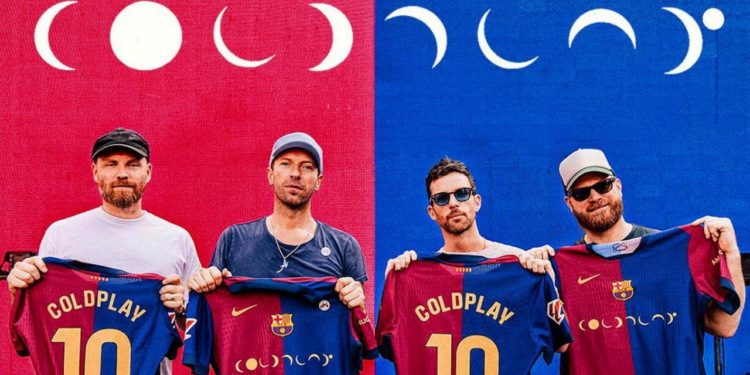 ¡El Barcelona jugará el Clásico Español con logo de Coldplay!