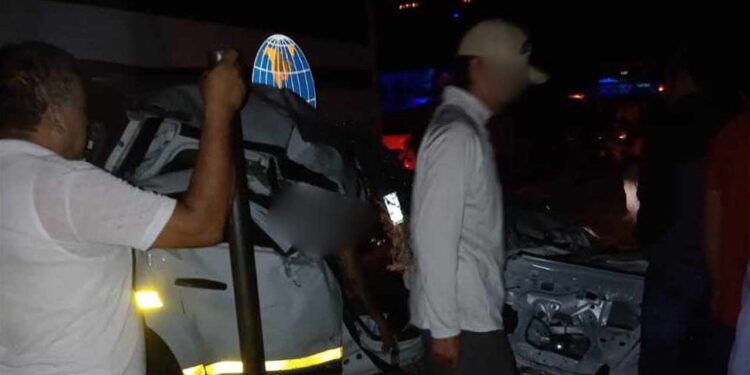 Mortal accidente en el libramiento de La Ventosa