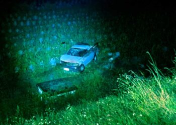 El vehículo siniestrado fue localizado abandonado.