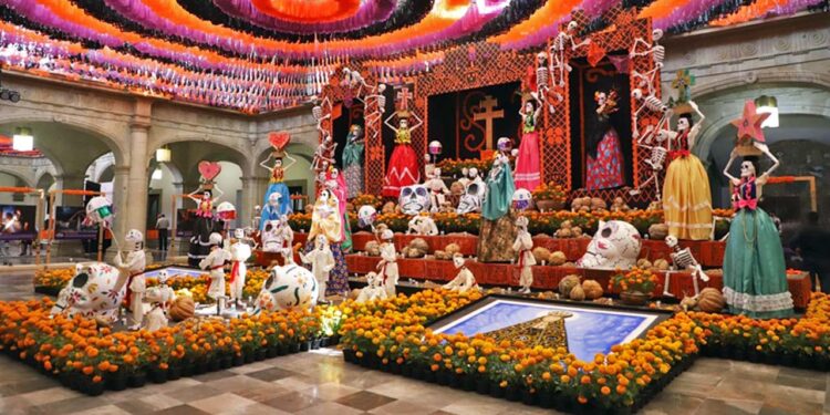 Esta ofrenda comparte la cultura y tradiciones de los pueblos.