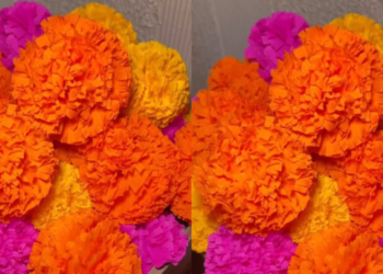 ¿Cómo crear flores de cempasúchil para el Día de Muertos con papel crepé?