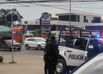 La policía intervino para iniciar con la investigación del robo.