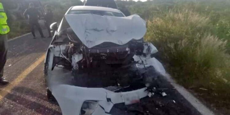 Lamentable accidente en carretera Huajuapan-Acatlán.