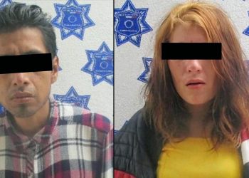Los detenidos dijeron llamarse Iván V. S. de 29 años y Paulina Y. G. R., de 26 años.