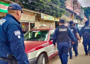 Foto: Municipio de Oaxaca de Juárez // Operativo de vigilancia de la policía Municipal.