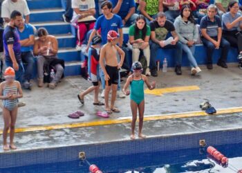 Preparan las actividades de natación.