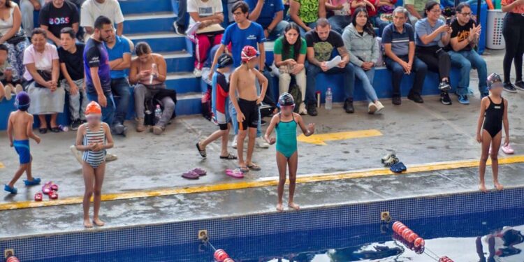 Preparan las actividades de natación.