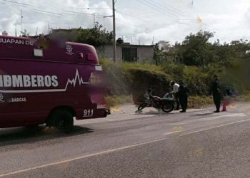 Presentaba luxación en hombro izquierdo, además heridas en brazo izquierdo, así como probable lesión de costillas.