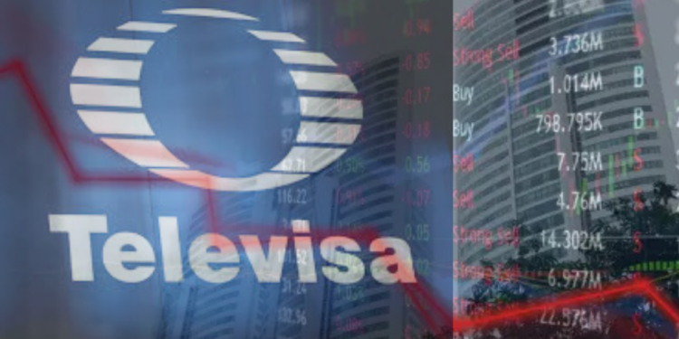 Caen acciones de Televisa en la Bolsa de Valores
