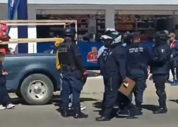 Foto: Tomada de Imparcial TV // Testimonio en video de los abusos de la policía municipal de Santa Cruz Xoxocotlán, esta vez contra peregrinos provenientes de Juquila.