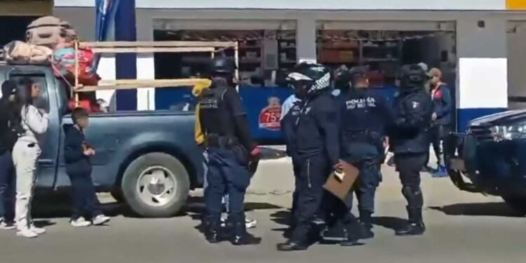 Foto: Tomada de Imparcial TV // Testimonio en video de los abusos de la policía municipal de Santa Cruz Xoxocotlán, esta vez contra peregrinos provenientes de Juquila.