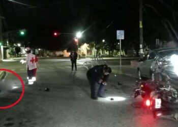 Motociclista muere en brutal choque en la ciudad Oaxaca