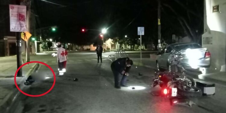 Motociclista muere en brutal choque en la ciudad Oaxaca