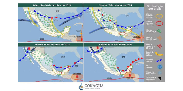¡Llega el Frente Frío Número 4! Baja de temperaturas y lluvias en México