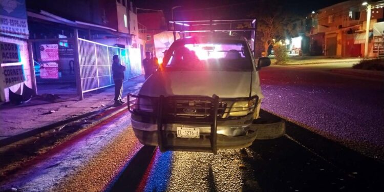 El percance ocurrió en la esquina de Las Brisas y Riveras del Atoyac.