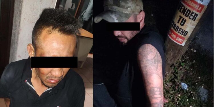 Los dos hombres fueron detenidos después de una persecución.
