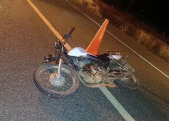 Derrapó un poco más de tres metros.