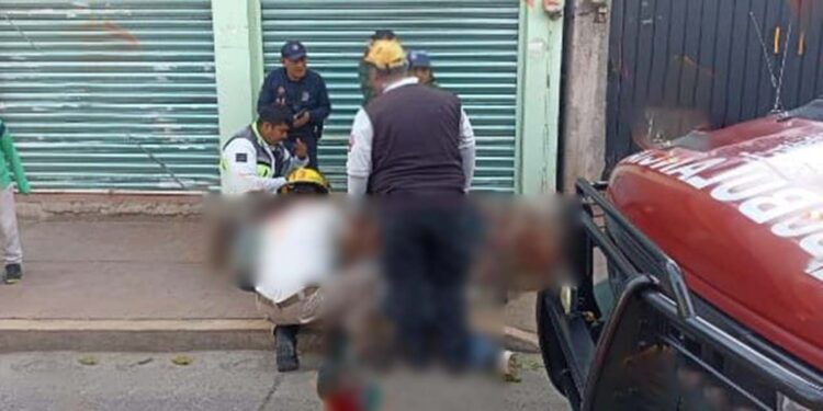 Repartidor sufre accidente.