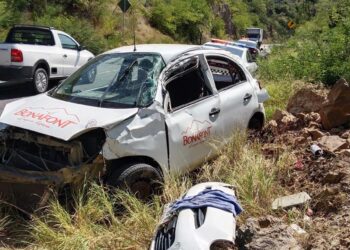 Afortunadamente no se registraron lesionados en el accidente.