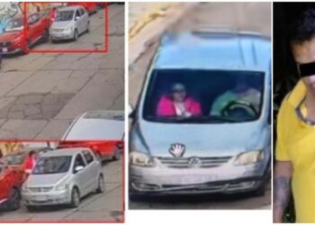 Cámaras de seguridad muestran a Judith Vianney T. S. con el presunto asesino.