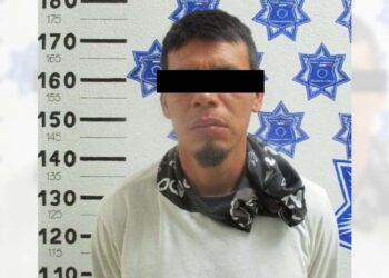 Diego Salvador L. P. de 30 años, detenido en la zona del Mercado de Abasto.